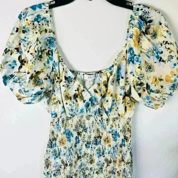 NSR Puff Sleeve Smocked Minidress - Picture 4 of 6